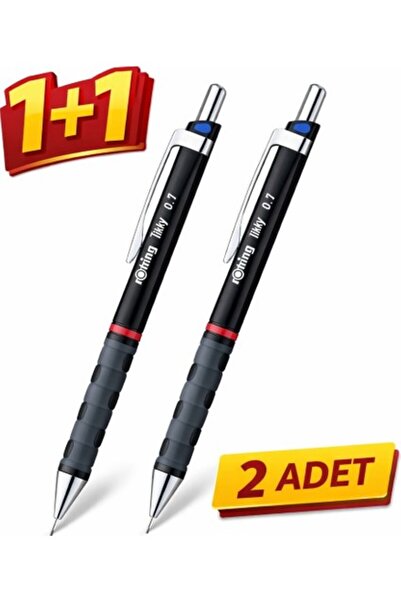 Rotring Sert Formda 2 Adet Siyah Kalem Seti Günlük ve Okul Kullanımı İçin