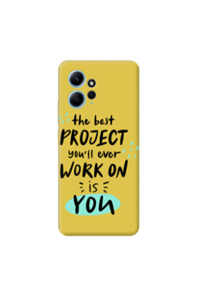 Other Xiaomi Redmi Note 12 4G The Best Project Yellow Colored Silicone TPU Θήκη