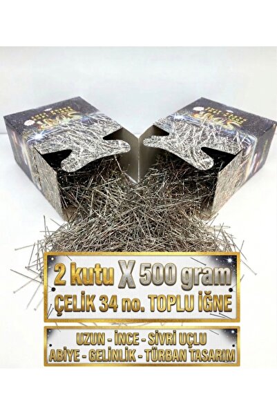 Genel Markalar ÇELİK TOPLU İĞNE 34 no. 2 kutu X 500 gr.