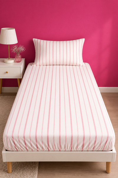 Rimo Home Single Rubberized Sheet Set 100X200+1 Pillowcase
