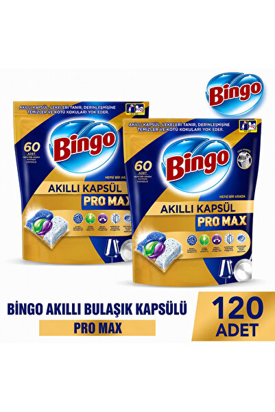 Bingo 2 PAKET Akıllı Bulaşık Kapsülü 60'lı