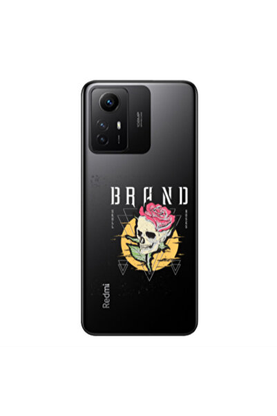 Other Xiaomi Redmi Note 12s Skull Roses Transparent Silicone TPU Θήκη