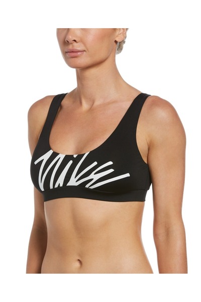 Nike Πολύλογο Φανελάκι με Στρογγυλή Λαιμόκοψη NESSC251-001 Μαύρο S