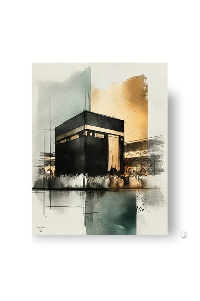 TOHAFY STORE لوحة كانفس "قبلة" مقاس 60×80 سم Wall decor-Art Qubla