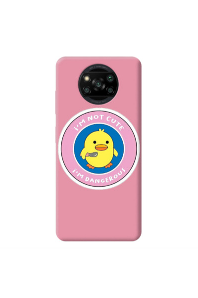 Other Xiaomi Poco X3 /X3 Pro I m dangerus Pink Colored Silicone TPU Θήκη