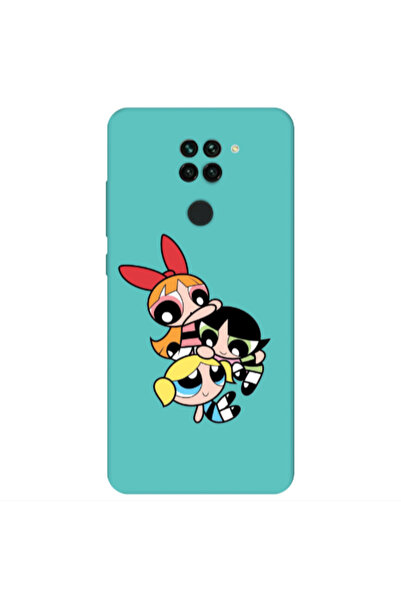 Other Xiaomi Redmi Note 9 Powerpuff Turquoise Colored Silicone TPU Θήκη