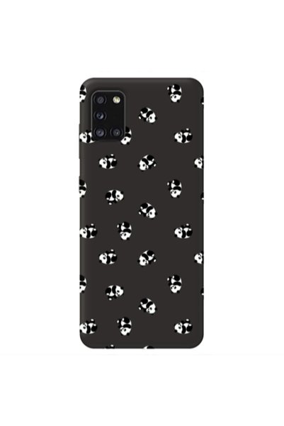 Other Samsung A31 Small Pandas Black Colored Silicone TPU Θήκη
