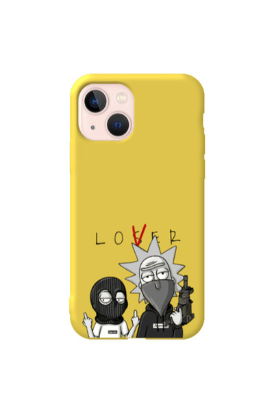Other Apple iPhone 13 Rick Loser Yellow Colored Silicone TPU Θήκη