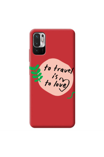 Other Xiaomi Redmi Note 10 Pro 5G To Travel is to Love Red Colored Silicone T...