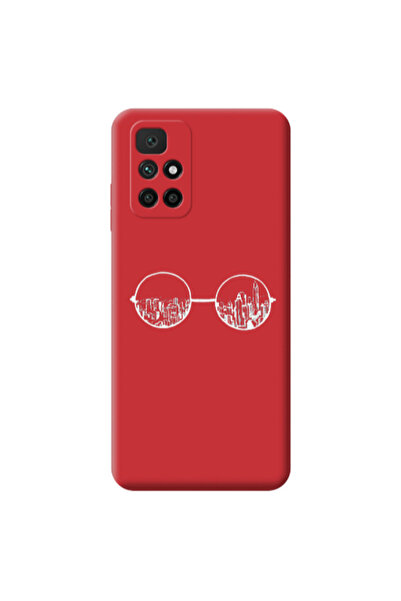 Other Xiaomi Redmi 10 2022 Sunglasses Red Colored Silicone TPU Θήκη