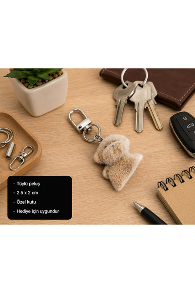 HER ŞEY NOTA www.herseynota.com Lumipaw Plush Dog Charm Keychain – Cute Mini ...