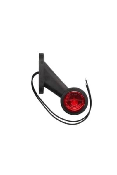 WAS Lampa Gabarit Stanga Alb/Rosu Led pe Brat Scurt 12/24v