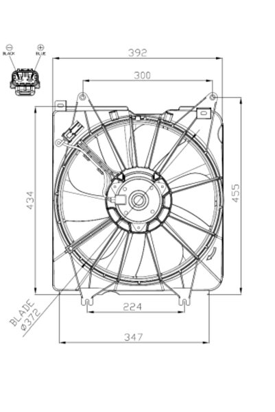 NRF Ventilator Radiator HONDA CR-5 4/CR-5 5