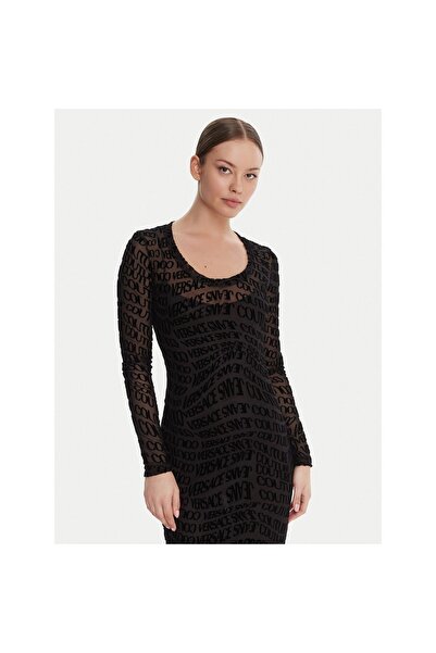 VERSACE JEANS COUTURE Γυναικείο Φόρεμα Κοκτέιλ 79HAO920 JS490 Μαύρο