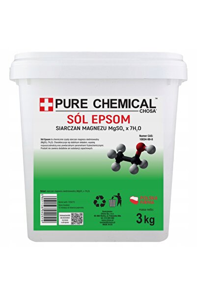 CHOSA Sare Epsom, 3kg, Pentru Baie, Pentru Relaxare, Sulfat De Magneziu Pur F...