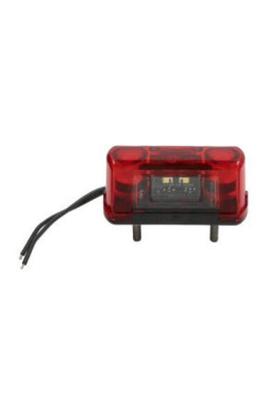 WAS Lampa Numar Inmatriculare (led 12/24v Culoare Sticla: Rosu 39x31x82 7mm