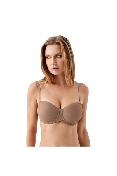 NEWBRA LINGERIE 347057 Women's Non-Padded Strapless Basic Non-Support C Cup Bra