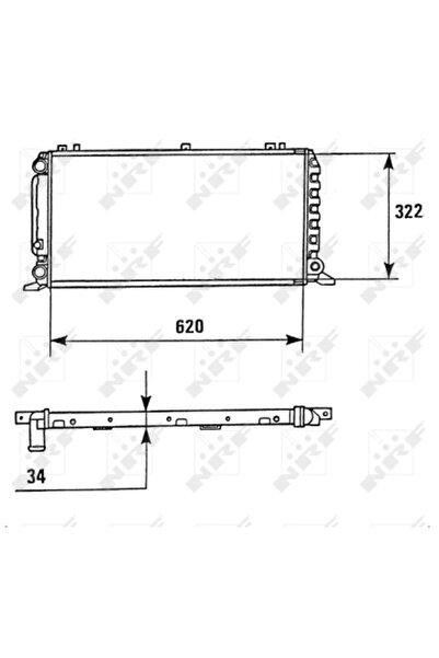 NRF Radiator Racire Motor AUDI 80 B4/CABRIOLET B3/COUPE B3