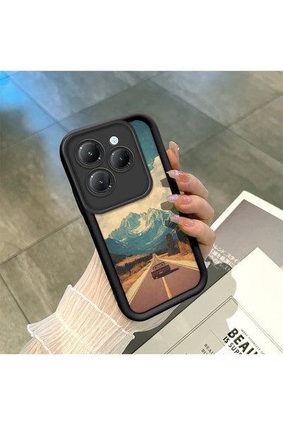 ucuc حافظة سيليكون سوداء متوافقة مع هاتف Infinix Hot 40/40 Pro، مقاومة للصدما...
