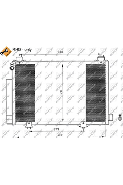 NRF Radiator Condensator Aer Conditionat TOYOTA YARIS/YARIS VERSO
