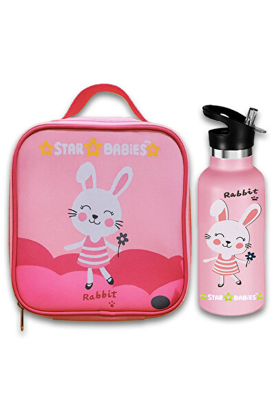 STAR BABiES Cute Rabbit Themed Bento Lunch Bag , Toddler-Friendly, 3 Years+, ...