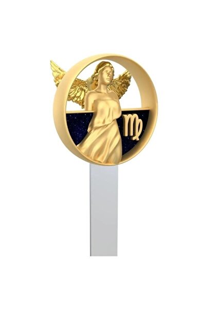 Metalmorphose Semn de carte/marcator de carte Zodiac Fecioara 3D, aliaj de zi...