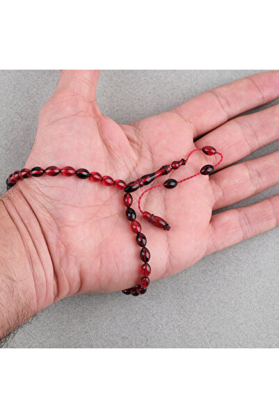 LapisDo Crimped Amber Beads with Cutting System, Ankle Length 5X8Mm, Rosary R...