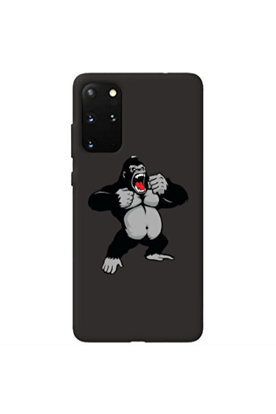 Other Samsung S20 Plus Angry Gorilla2 Black Colored Silicone TPU Θήκη