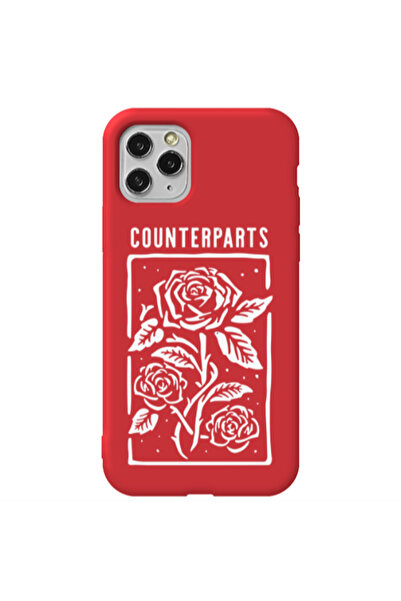 Other Apple iPhone 11 Pro Counterparts Red Colored Silicone TPU Θήκη