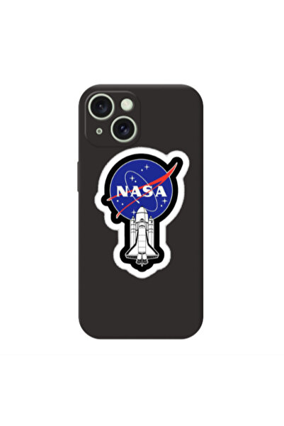 Other Apple iPhone 15 Plus Nasa 2 Black Colored Silicone TPU Θήκη