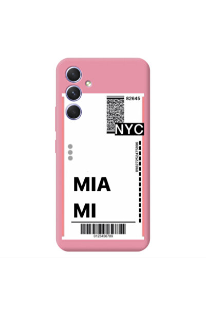 Other Samsung A35 Miami NYC Pink Colored Silicone TPU Θήκη
