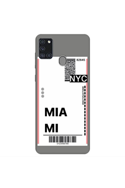 Other Samsung A21S Miami NYC Grey Colored Silicone TPU Θήκη