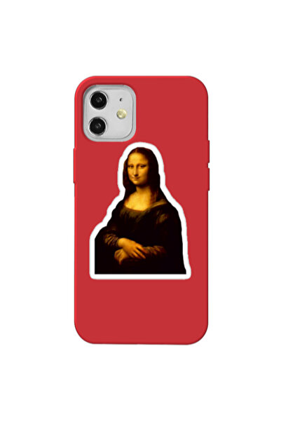 Other Apple iPhone 12 Davinci Red Colored Silicone TPU Θήκη