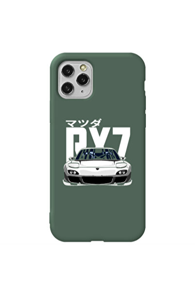 Other Apple iPhone 11 Pro Car Rx7 Dark Green Colored Silicone TPU Θήκη