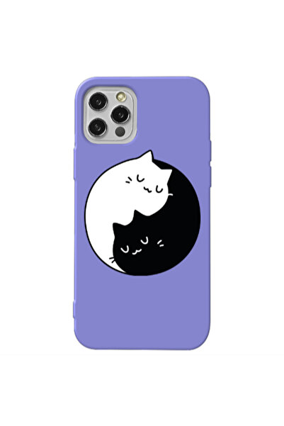 Other Apple iPhone 12 Pro Max Bundle of love Purple Colored Silicone TPU Θήκη