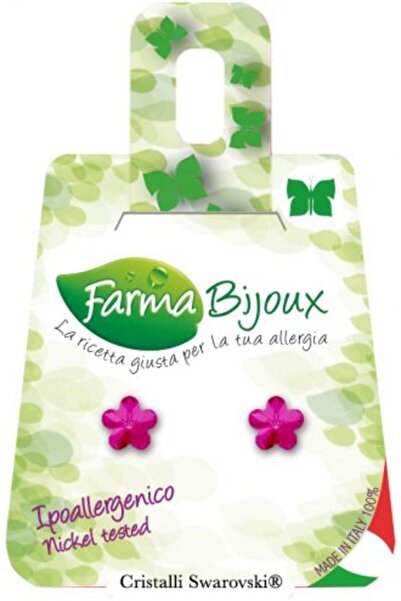 Farma Bijoux | Σκουλαρίκια Σε Σχήμα Μαργαρίτα Ροζ Χρώμα | 1 Ζευγάρι
