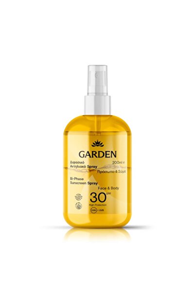 Garden Αντηλιακό Σπρέι Διπλής Φάσης για Πρόσωπο & Σώμα SPF30, 200ml
