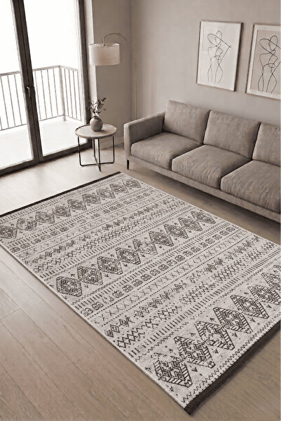 Anaska Home Şönil Halı Salon Halısı Mutfak Halısı Şönil Kilim Leke Tutmaz Hal...