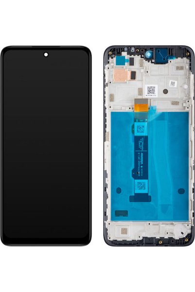 Motorola Οθόνη με Μηχανισμό Αφής και Πλαίσιο για G42 (Μαύρο) Κωδικός: 5D68C21049