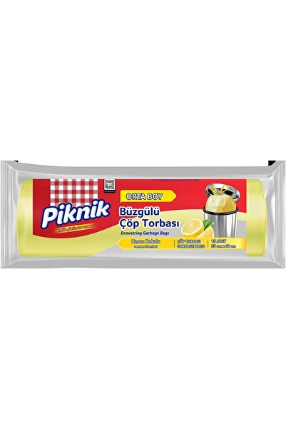 Yıldızan Albemo Garbage Bag with Drawstring Medium 15-Pack Lemon 2106 888483