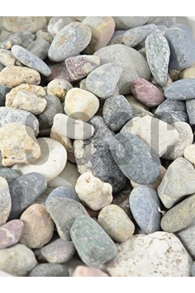 Yıldızan Natural Nazilli Creek Gravel Stone, Tumbled Decorative Stone, Colorf...