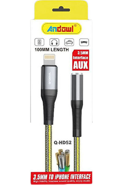 Andowl Qhd52 Μετατροπέας Lightning αρσενικό σε USB-C θηλυκό 1 τεμάχιο