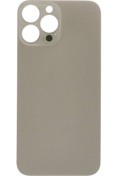 OEM Apple iPhone 13 Pro Max Κόλλα Πόρτας Μπαταρίας Μεγάλη Οπή Χρυσό Λογότυπο