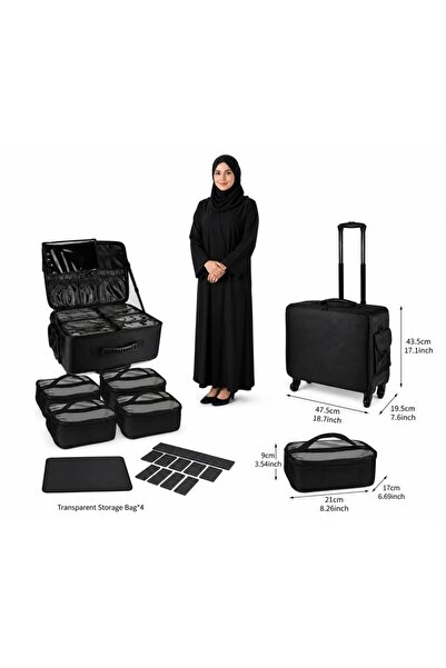 NO NAME Dorene Makeup Bags with Compartments and Four Compartments