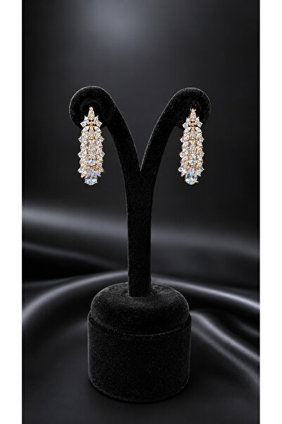 Generic Gold Color Earring with Zircon