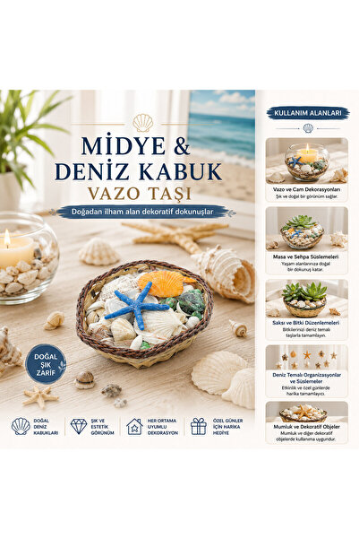 OSKA GLOBAL Small - Square - Colorful Mixed Mussels with Wooden Basket - Sea ...