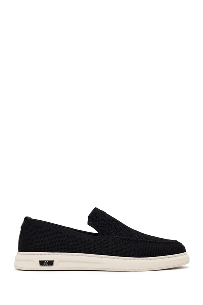 Derimod Erkek Siyah Desenli Kumaş Loafer 26SFD63326F