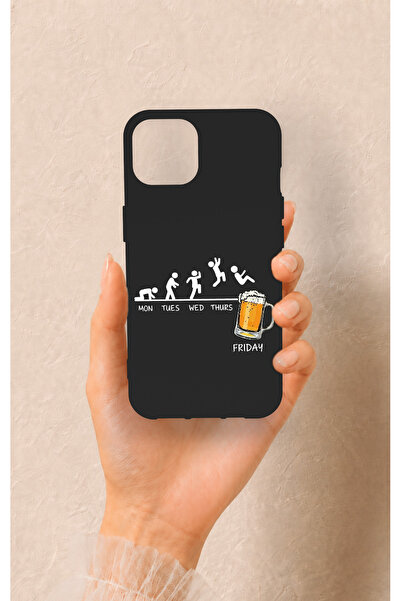 Vip Case iPhone 13 Uyumlu Fun Day Friday Desenli Silikon Kılıf