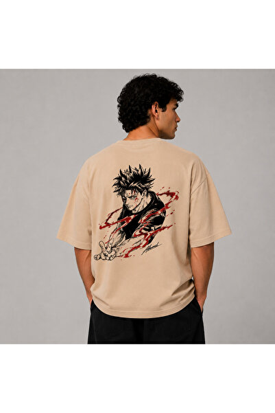 Nulivez Jujutsu Kaisen Yuji Itadori Printed Oversize Unisex T-Shirt – Anime S...