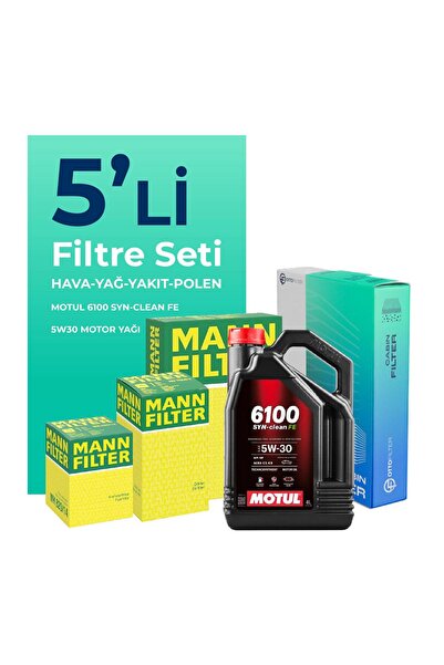 Mann-Filter Fiat Linea 1.3 Dizel Filtre Bakım Seti Motul Motor Yağlı EURO 4 (...